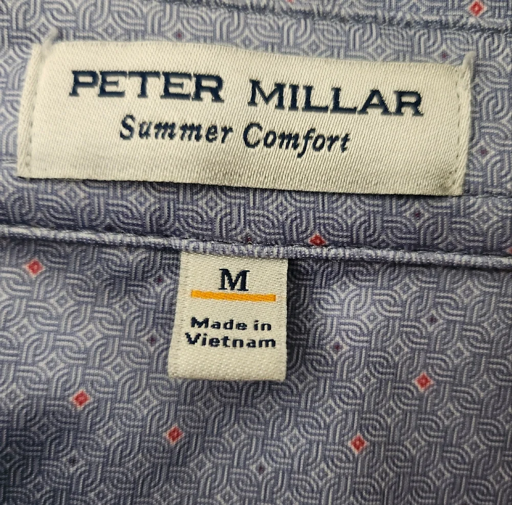 PeterMillar Soriano Perfomance Jersey Polo Infinity Summer Comfort Size M - Picture 9 of 13